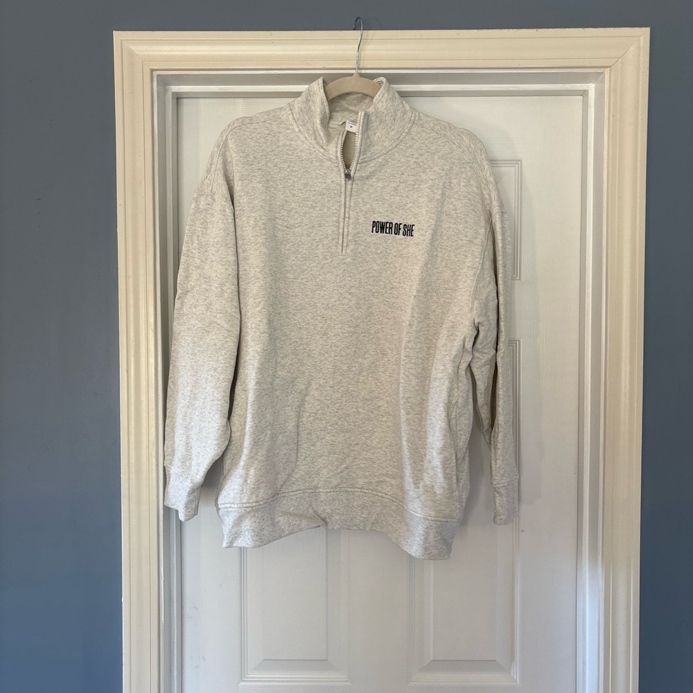 Athleta 1/4 Zip Forever Fleece Sweatshirt